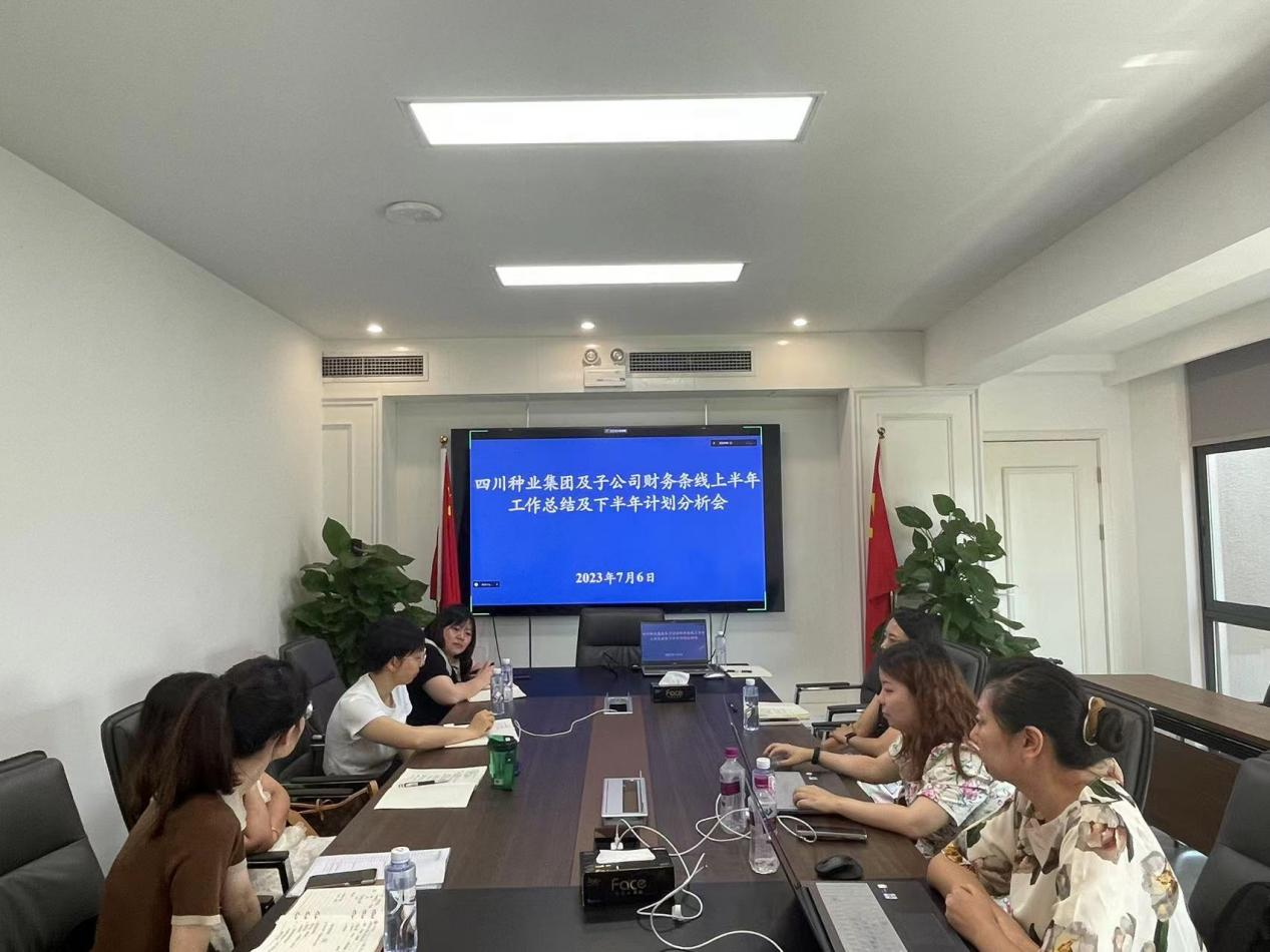 四川种业集团财政 上半年工作总结及下半年工作打算分析会