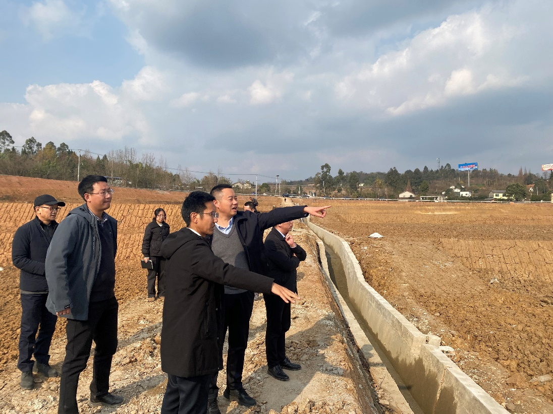 孙吓茁带队到德阳罗江区调研科研基地建设