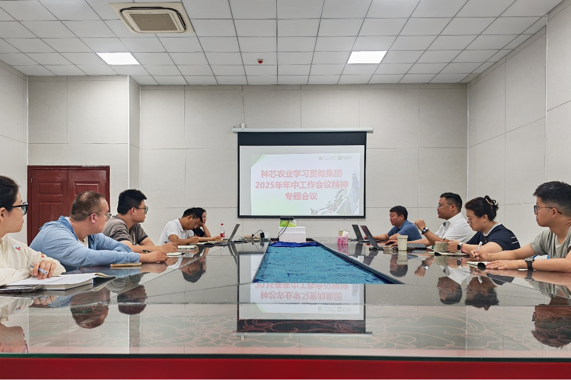 种芯农业公司召开进建贯彻集团2025年年中工作会议心灵专题会议