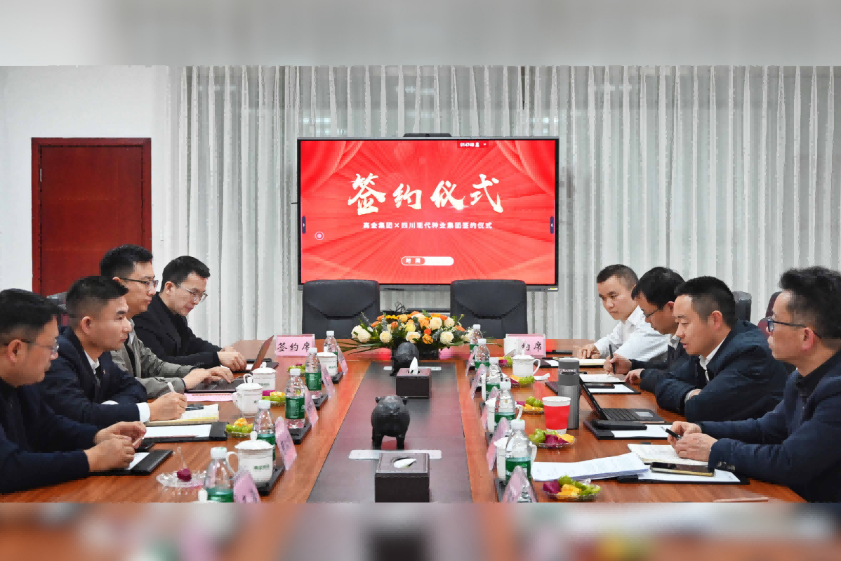 蜀芯猪公司与高金集团签署战术合作和谈